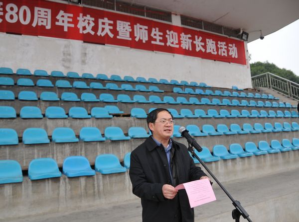 唐仁郭副书记致辞（大学生记者团 徐艺萍 摄）