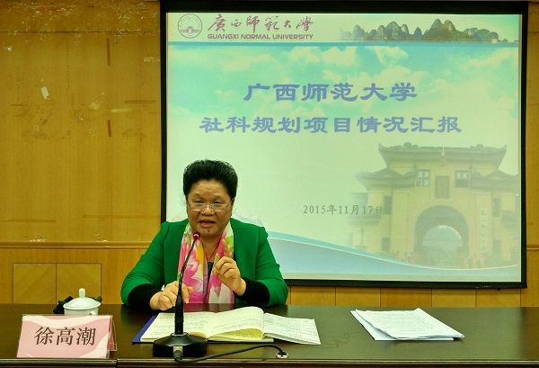 徐高潮主任总结发言