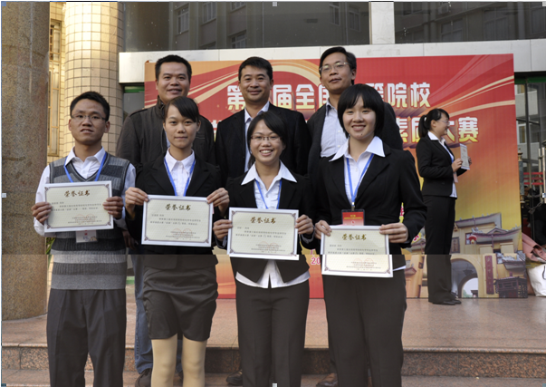 部分指导老师与选手合影