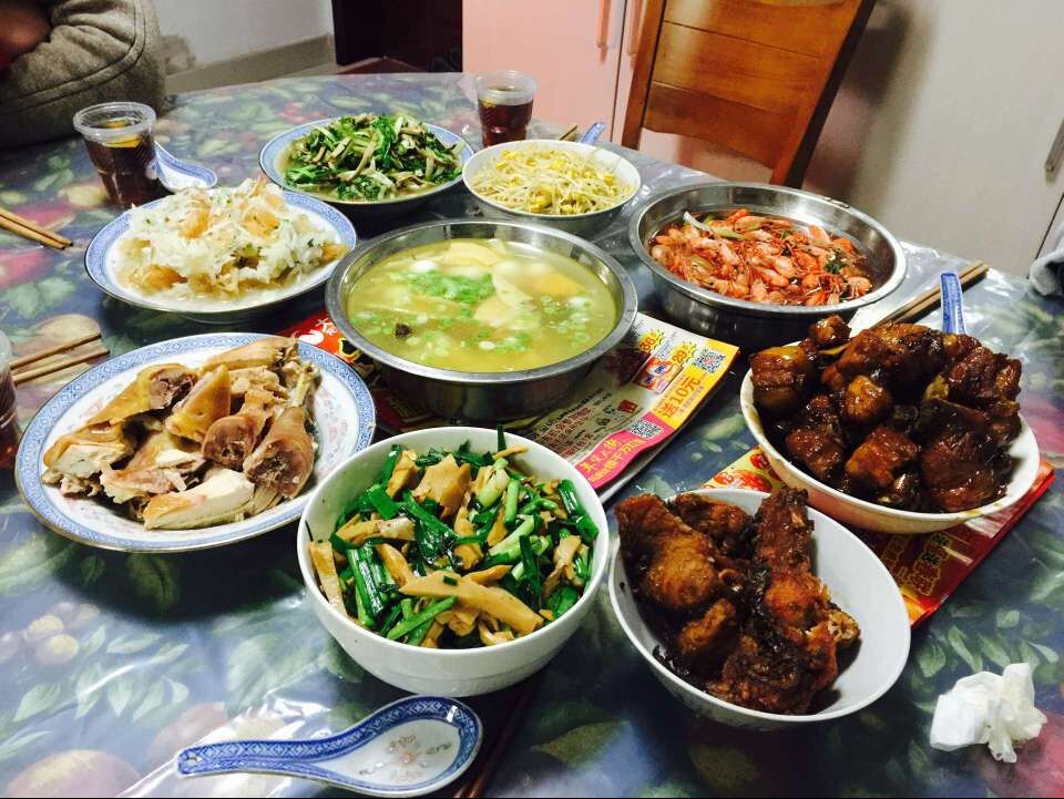 江苏无锡的同学家的年夜饭