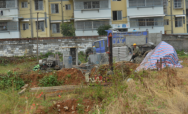 地基处理二号点现场