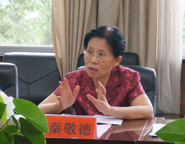 秦敬德书记介绍广西高校统战工作考察团的有关情况