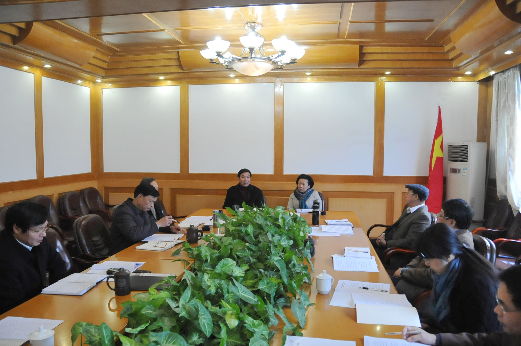 中心组学习会现场