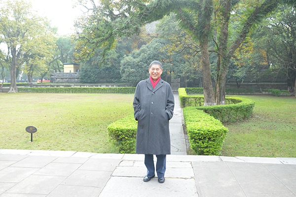 王城校园里的个人照