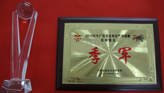 获奖牌匾和奖杯