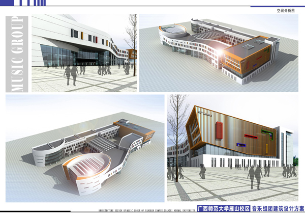 音乐组团空间分析图。