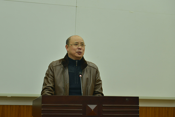 教育厅副厅长蔡昌卓致辞（大学生通讯社 苏朗 摄）