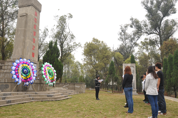 学生代表讲话(宣传部 赵晋凯 摄)