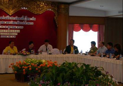 中国驻泰国大使馆教育组在泰国清莱皇太后大学举办的泰国第一次孔子学院会议。