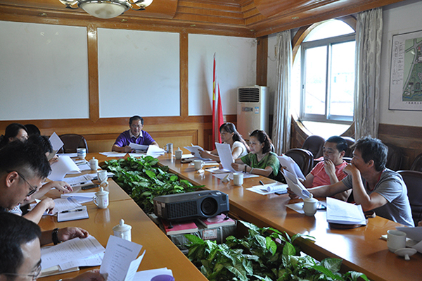 广西第四届大学生艺术展演筹备工作会议现场