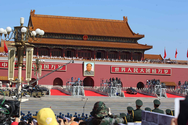 阅兵现场（林春逸供图）