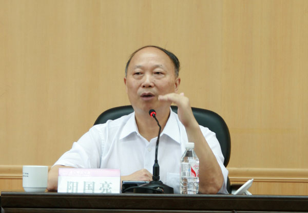 阳国亮研究员做报告。