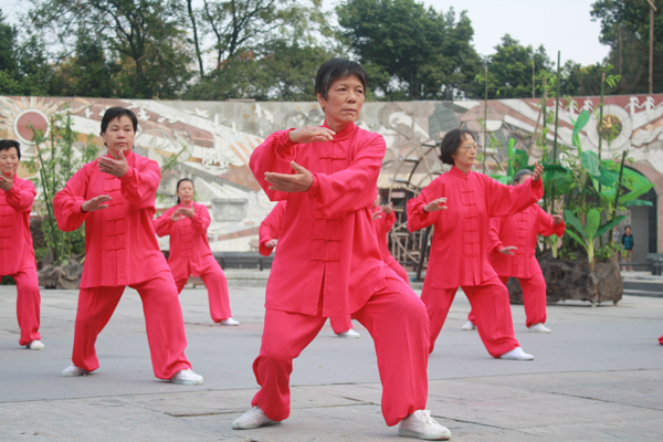 二十四式太极拳表演