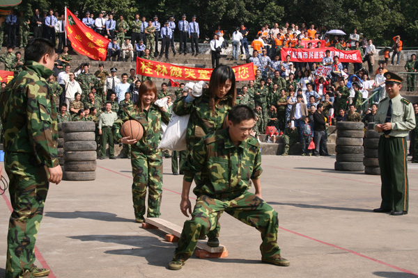 消防技能竞赛现场