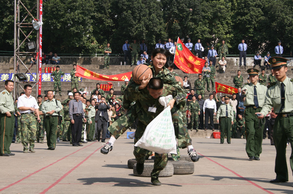 消防技能竞赛现场