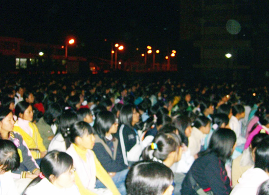 雁山校区评建再动员现场。