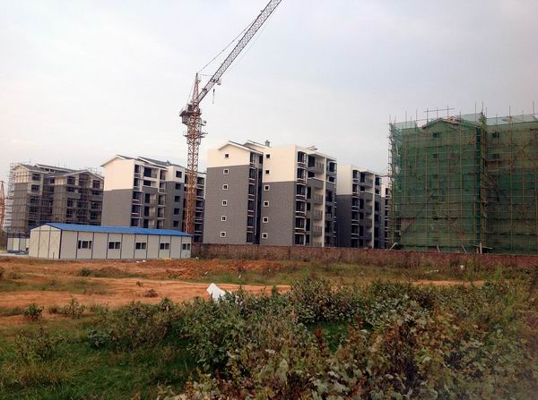 建设中的第3-14号楼外景