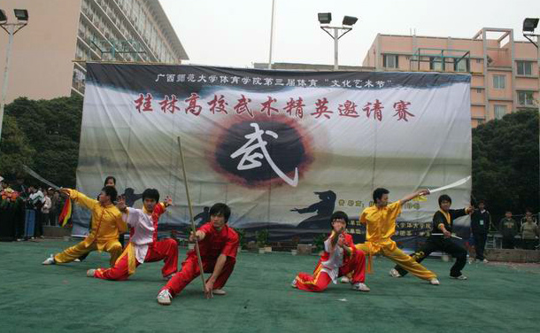 武术表演现场。