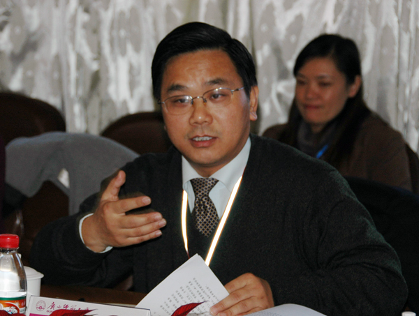 专家组副组长陈时见讲话。