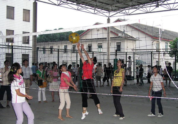 比赛精彩场面。