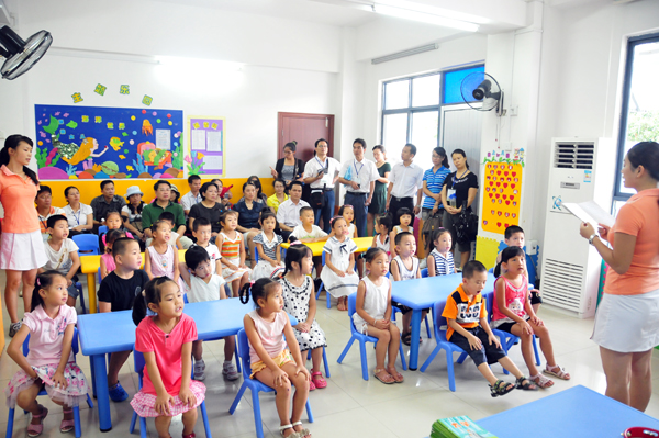 学员参观桂林至德经典明珠幼儿园