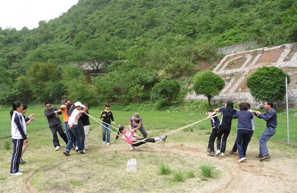 素质拓展活动。