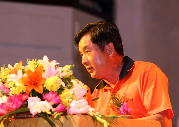 桂林市人大副主任沈君元代表桂林市四家班子在仪式上致辞。