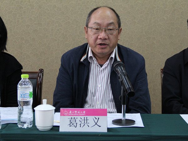 中国法学会法理学研究会副会长、广东省法理学研究会会长葛洪义教授发言