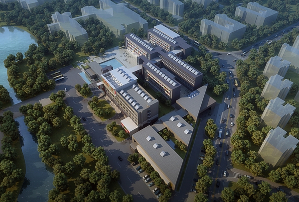 美术组团鸟瞰效果图二（雁山校区建设办供图）