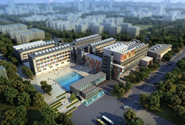 美术组团鸟瞰效果图（雁山校区建设办供图）