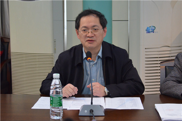 校党委副书记唐仁郭讲话（大学生通讯社 宋雅珺 摄）